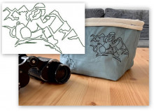 Stickserie - Hiking Wandern Line Art 3